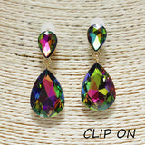 83432, RHINESTONE CLIP ON EARRING