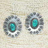 83438, WESTERN CONCHOS EARRING