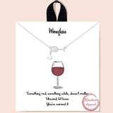 83505, DAINTY WINEGLASS NECKLACE