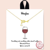 83505, DAINTY WINEGLASS NECKLACE