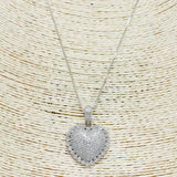 83509, HEART CUBIC ZIRCONIA NECKLACE