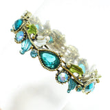83724, CRYSTAL FLOWER INSPIRED BRACELET