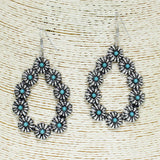83742, WESTERN TEARDROP CONCHO EARRING