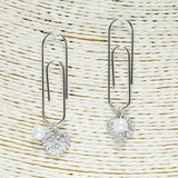 84141, HEART DANGLE PAPER CLIP EARRING