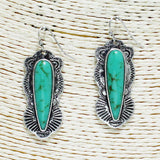 84242, WESTERN SEMI STONE EARRING