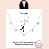 84312, "DREAM" STATION NECKLACE