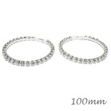 84373, RHINESTONE HOOP EARRING