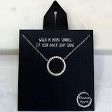 84602, PAVE CIRCLE NECKLACE