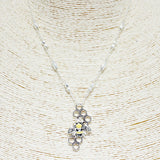 84624, EPOXY BEE N HIVE NECKLACE
