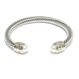 84639, PEARL DESIGNER INSPIRED CUFF BRACELET