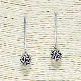 84762, FILIGREE BALL DROP EARRING