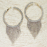 84910, OVERSIZED PAVE RHINESTONE EARRING