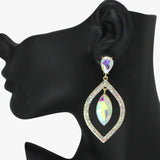 84942, MARQUISE ACCENT RHINESTONE EVENING EARRING