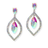 84942, MARQUISE ACCENT RHINESTONE EVENING EARRING