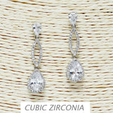 84958, PAVE CUBIC ZIRCONIA EARRING