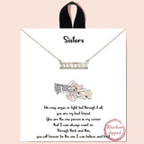 84971, "SISTER" WORD NECKLACE