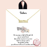 84971, "SISTER" WORD NECKLACE