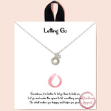 84980, "LETTING GO" DAINTY CHARM NECKLACE