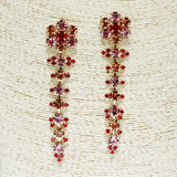 85046, FLOWER RHINESTONE EARRING