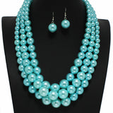 85075, PEARL 3 LAYERED NECKLACE