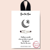 85169, "OVER THE MOON" CRESCENT MOON N STAR ADJUSTABLE RING