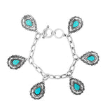 85266, WESTERN TEARDROP CHARM BRACELET