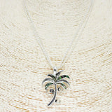 85371, PALM TREE PENDANT NECKLACE