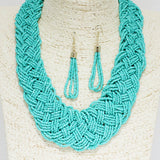 85521, WOVEN SEED BEAD NECKLACE