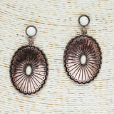 85526, WESTERN CONCHO EARRING