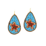 85611, STARFISH SEED BEAD EARRING