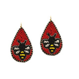 85613, BEE SEED BEAD EARRING