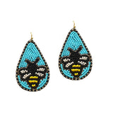 85613, BEE SEED BEAD EARRING