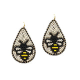 85613, BEE SEED BEAD EARRING