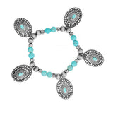85623, WESTERN CONCHO CHARM STRETCH BRACELET