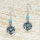 85765, WESTERN ENGRAVED CROSS EARRING