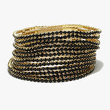 85768, PAVE RHINESTONE STRETCH BRACELET SET