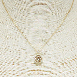 085785, ROUND CRYSTAL CUBIC ZIRCONIA NECKLACE
