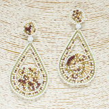 85926, TEARDROP SEED BEAD EARRING