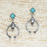 85941, WESTERN SQUASH BLOSSOM POST EARRING