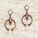 85941, WESTERN SQUASH BLOSSOM POST EARRING