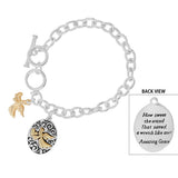 85954, "AMAZING GRACE" ANGEL CHARM BRACELET