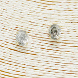 85987, OVAL STONE STUD EARRING