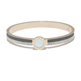 86002, ROMAN NUMERAL W/ PAVE STONE STAINLESS STEEL BRACELET