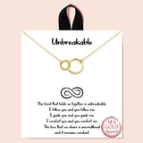 86006, "UNBREAKABLE" DOUBLE CIRCLE NECKLACE