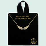 86051, PAVE ANGEL WING NECKLACE