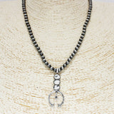 86167, WESTERN SQUASH BLOSSOM NECKLACE