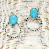 86196, OVAL TWISTED TEXTURE MINI HOOP EARRING