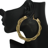 86537, 60MM PAVE RHINESTONE HOOP EARRING