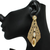 86660, CRYSTAL RHINESTONE EVENING EARRING