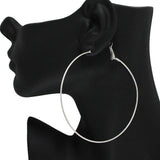 86841, 80MM* THIN ROUND HOOP EARRING